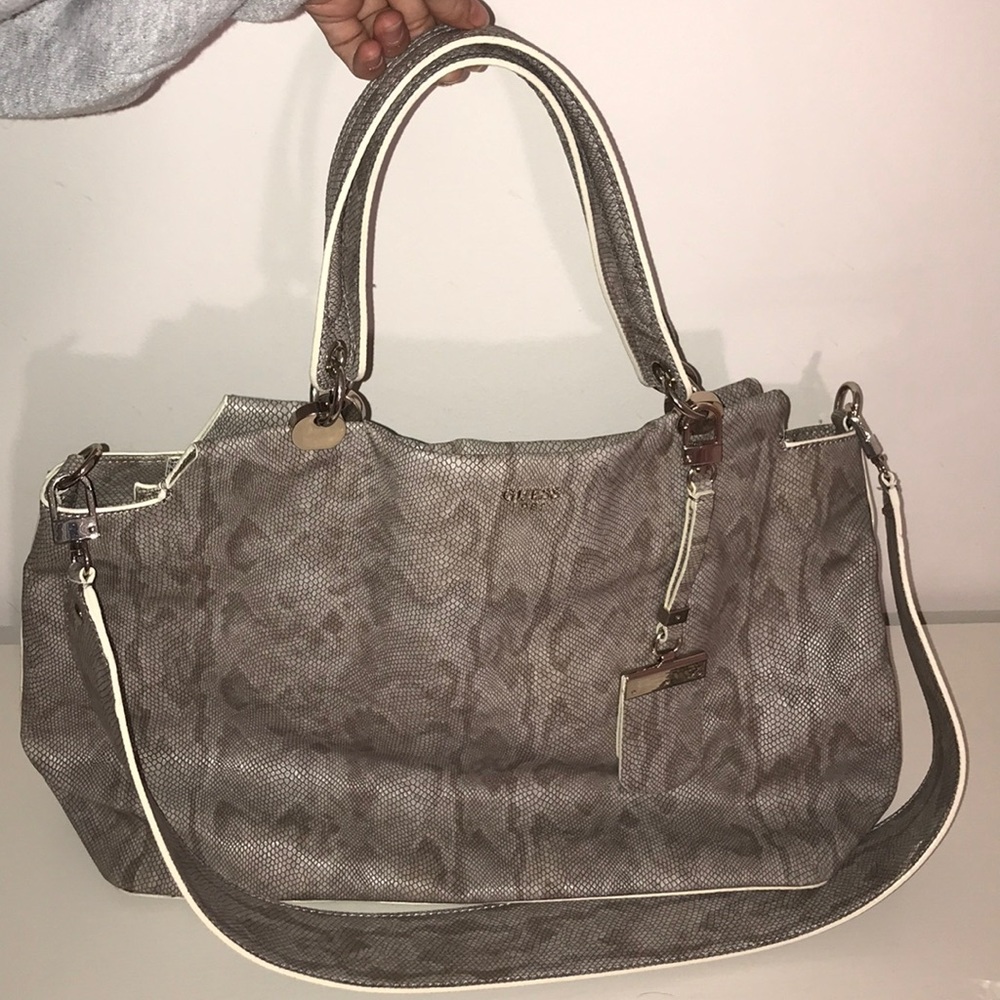 Large Guess Snakeskin Bag